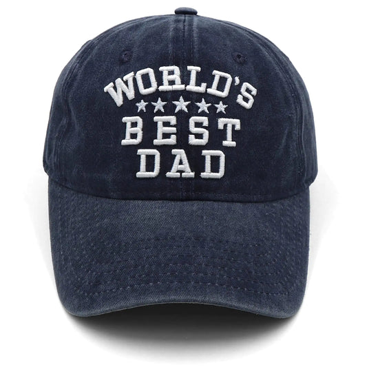 World’s Best Dad Hat - Father’s Day & Birthday Gift for Men