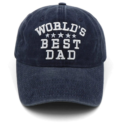 World’s Best Dad Hat - Father’s Day & Birthday Gift for Men